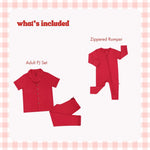 Load image into Gallery viewer, Berry Red: Mommy &amp; Me Baby Set
