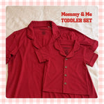 Load image into Gallery viewer, Berry Red: Mommy &amp; Me Toddler Set
