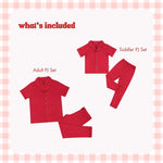 Load image into Gallery viewer, Berry Red: Mommy &amp; Me Toddler Set
