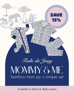 Toile De Jouy: Mommy & Me Baby Set