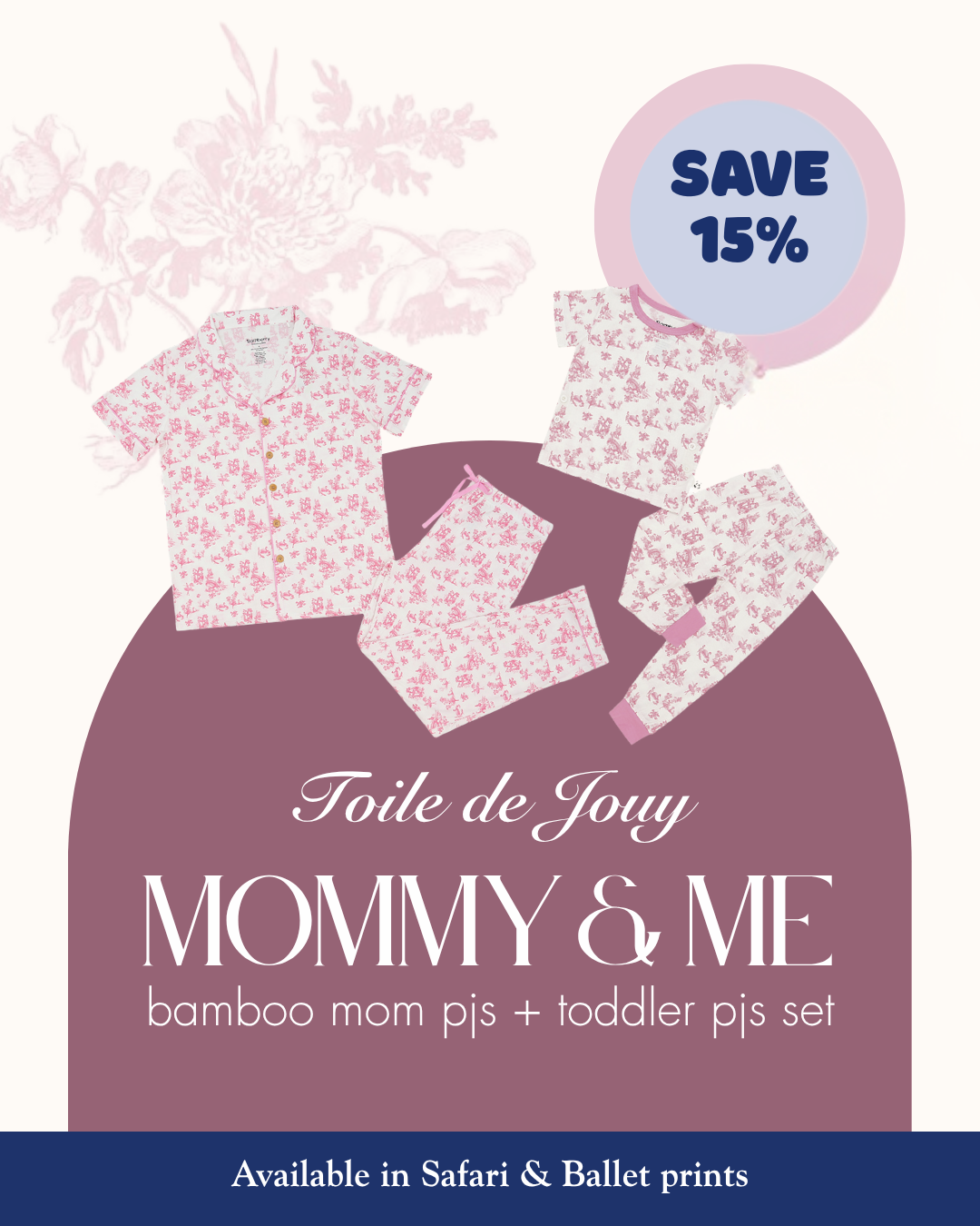 Toile De Jouy: Mommy & Me Toddler Set