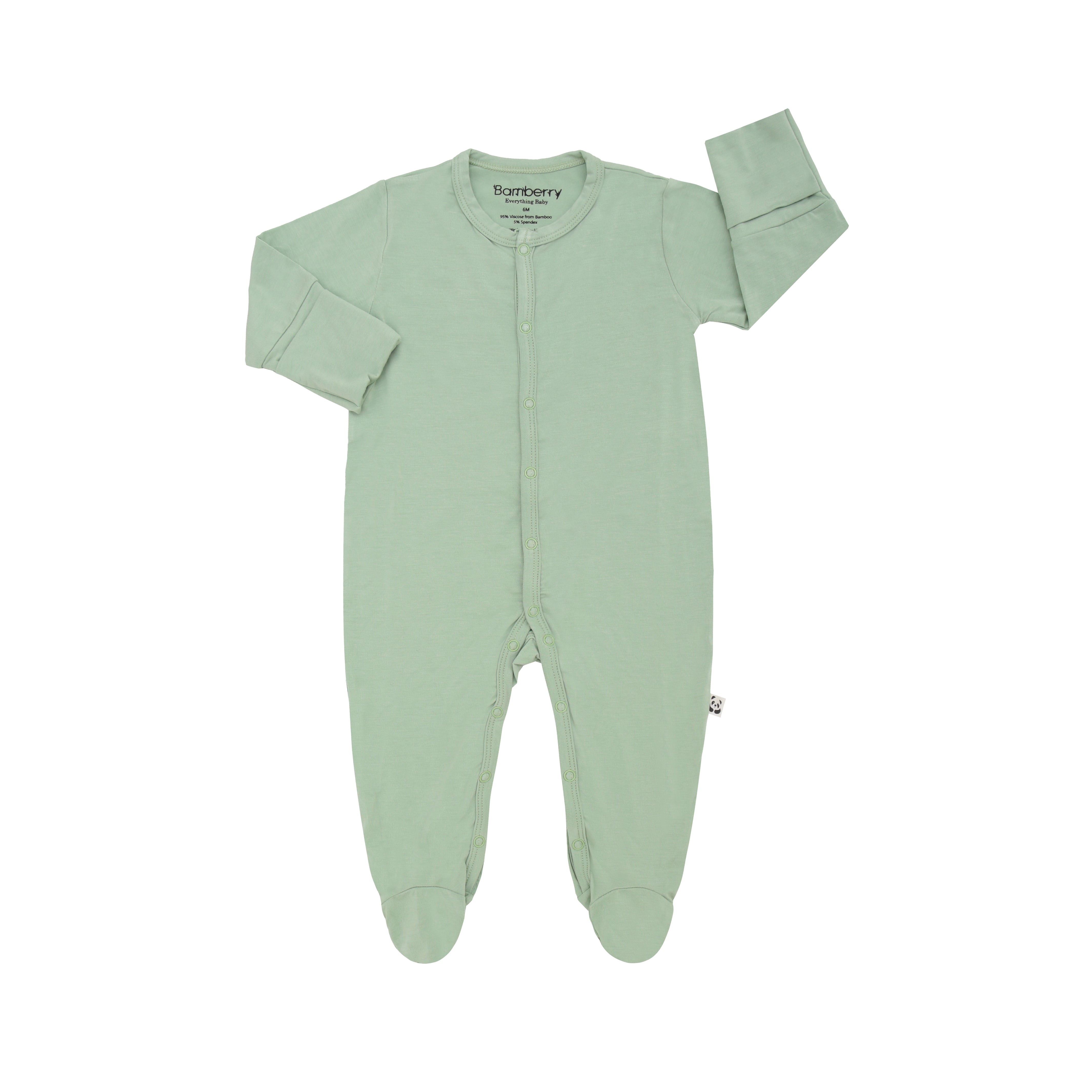 Baby Romper, Matcha Green
