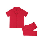 Load image into Gallery viewer, Cherry Red, Adult Short Sleeve Unisex Pajamas
