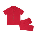 Load image into Gallery viewer, Cherry Red, Adult Short Sleeve Unisex Pajamas
