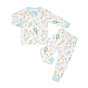 Long Sleeve Pajama Set, Tennis